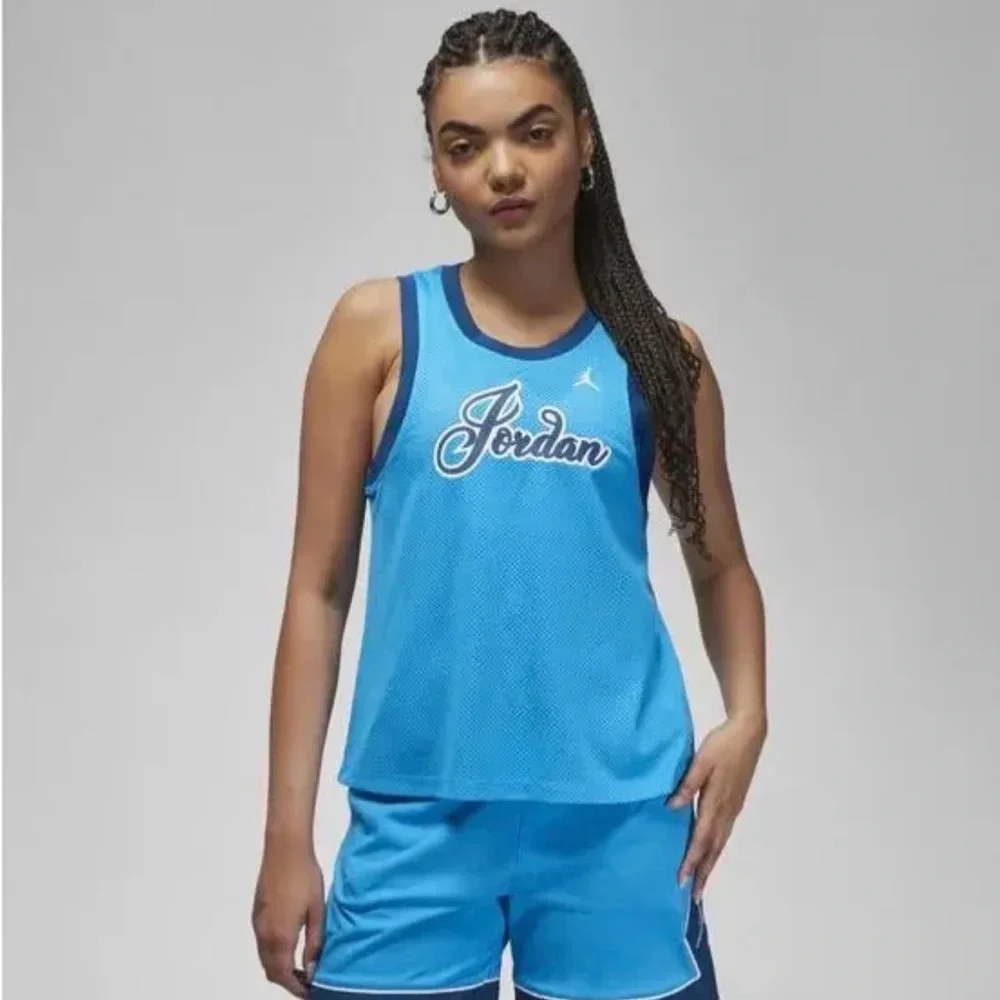 Nike Air Jordan Jumpman Jersey Women's Medium Tank Top Laser Blue NWT DZ3369-446